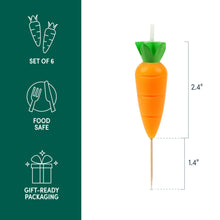 Load image into Gallery viewer, Garden Party Carrot Candles - Set of 6
