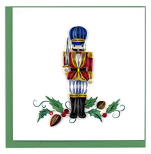 Load image into Gallery viewer, Quilled Nutcracker Christmas Greeting Card
