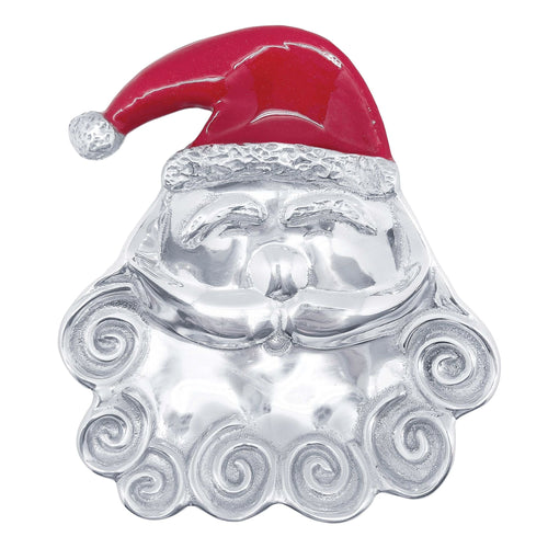 Smiling Santa Candy Dish wit red hat
