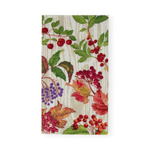 Load image into Gallery viewer, Caspari Berry Botanical Taupe Guest Towel Napkins - 15 Per Package
