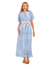 Load image into Gallery viewer, Gretchen Scott Designs Heavily Embroidered Cotton Magnifico Midi/Maxi - La Di Da - FINAL SALE
