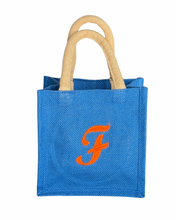 Load image into Gallery viewer, Jute Petite Gift Tote - Lapis
