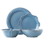Juliska Berry and Thread 4pc Place Setting with 2 Bowls - Chambray