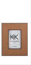 Load image into Gallery viewer, light brown frame with thin darker brown border along the photo window and outer edge of the frame
