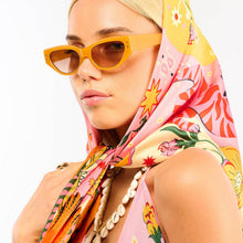 Load image into Gallery viewer, person wearing a Bandidas Rose Medium Scarf
