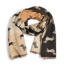 Load image into Gallery viewer, Good Dog Energy Reversible Scarf with Dog Print
