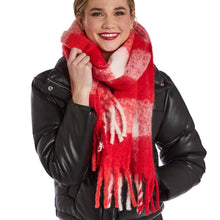 Load image into Gallery viewer, Scarlet Plaid Scarf
