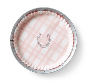 Plate & Pattern Red Plaid Preformed Plate Liners