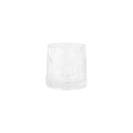 short glass with textured clear Polycarbonate