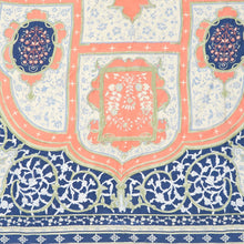 Load image into Gallery viewer, close up of patter on the  Indian Summer Blue Print Long Kimono
