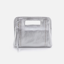 Load image into Gallery viewer, HOBO Ace Clutch in Pebbled Leather - Argento
