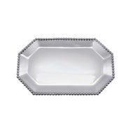 Mariposa Pearled Small Rectangular Octagonal Tray