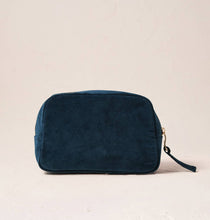 Load image into Gallery viewer, Turtle Conservation Cosmetics Bag - Marine Navy Velvet
