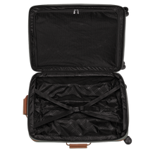 Load image into Gallery viewer, Longchamp Boxford Large Suitcase - Brown open showing black interior 
