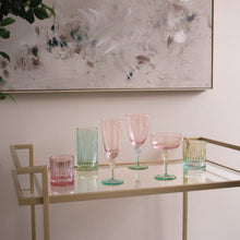 Load image into Gallery viewer, Beatriz Ball GLASS Aquarelle items on a drink cart 

