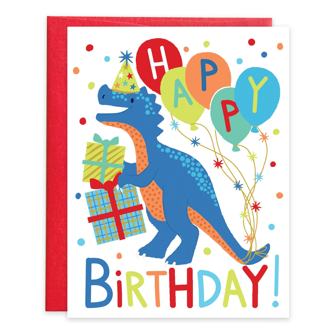 Birthday Greeting Card - Birthday Dino-Kids