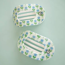 Load image into Gallery viewer, twoTELETIES Blue Marigold Flat Round Hair Clip
