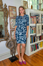 Load image into Gallery viewer, Gretchen Scott Designs Split Neck Dress - Stunning Stippling
