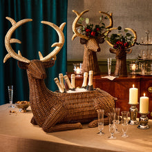 Load image into Gallery viewer, Juliska Devon Willow Stag Party Bucket and vases set of decorated tables
