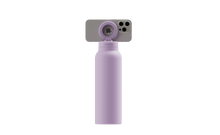 Load image into Gallery viewer, Ringo Pro Regular (24oz) Water Bottle  in lilac and the Adaptor Ring holding a phone
