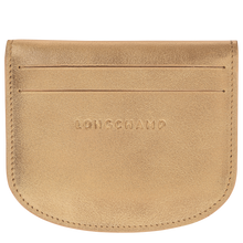 Load image into Gallery viewer, Longchamp Le Pliage Xtra Leather Card Holder - Gold

