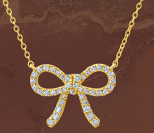 Load image into Gallery viewer, Crislu Fairytale Bow Necklace, CTTW: 0.30
