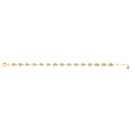 Crislu Embraced Radiant Chain Bracelet Finished in 18kt Yellow Gold