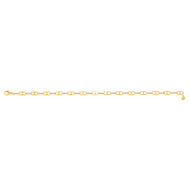 Crislu Embraced Pave Link Bracelet Finished in 18kt Yellow Gold