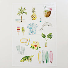 Load image into Gallery viewer, Tropical Tea Towel
