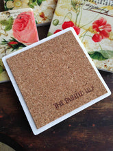 Load image into Gallery viewer, Grace's Garden Stone Coasters - Assorted Floral Designs - Single
