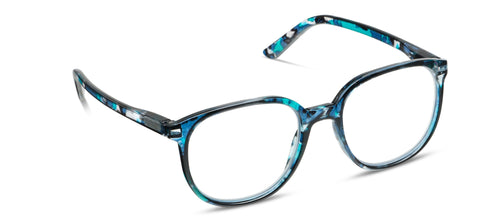 Round frame blue Tortoise