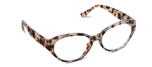 Round oval frames in grey tortoise 