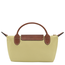 Load image into Gallery viewer, Longchamp Le Pliage Original Pouch w/ Handle - Pistachio view from back
