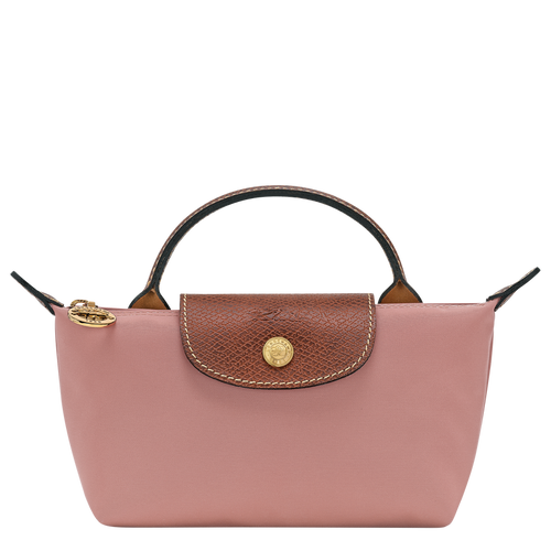 Longchamp Le Pliage Original Pouch w/ Handle - Pink Tea