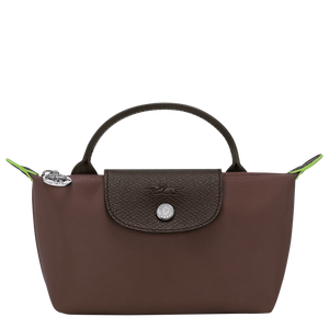 Longchamp Le Pliage Green モカ ハンドバッグ Longchamp Le Pliage Green Canvas Pouch w/ Handle - Mocha – AGAPANTHUS