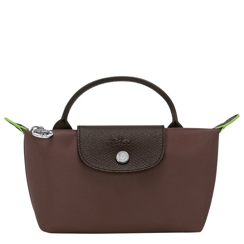 Longchamp Le Pliage Green モカ ハンドバッグ Longchamp Le Pliage Green Canvas Pouch w/ Handle - Mocha – AGAPANTHUS