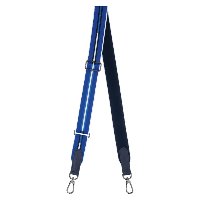 Longchamp Adjustable Striped Canvas Shoulder Strap