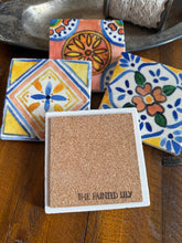 Load image into Gallery viewer, Watercolor Talavera Stone Coasters - Assorted Designs - Single
