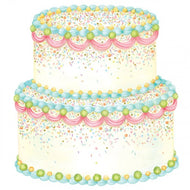 Hester & Cook Die-Cut Birthday Cake Placemat