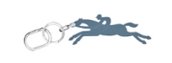 Longchamp Le Pliage Horse Club Key Ring - Thunderstorm