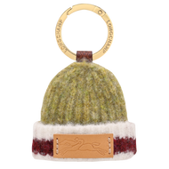 Longchamp Le Pliage Collection Key Ring - Pistachio/Burgundy