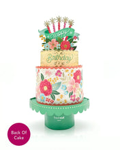 Load image into Gallery viewer, FreshCut Paper Blooming Birthday Cake Pop-Up Greeting Card
