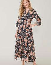 Load image into Gallery viewer, Maisie Midi Dress 1859 Lighthouse Starry Floral Slate
