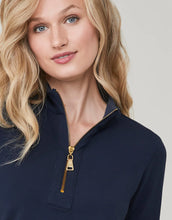 Load image into Gallery viewer, Spartina 449 Nora Half-Zip Top Slate Blue
