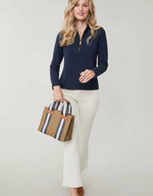 Load image into Gallery viewer, Spartina 449 Nora Half-Zip Top Slate Blue
