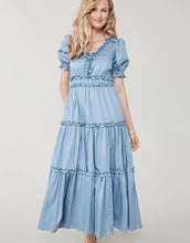 Load image into Gallery viewer, Spartina 449 Valerie Midi Dress Dusty Turquoise
