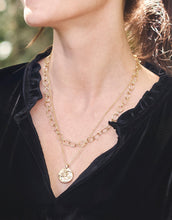 Load image into Gallery viewer, person wearing gold necklaces
