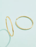 Spartina 449 Moonglade Hoop Earrings 40mm Gold