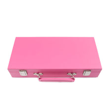 Load image into Gallery viewer, pink case with latches and a handle 
