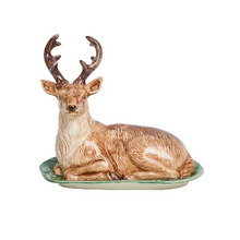 Load image into Gallery viewer, Juliska Forest Walk Stag Butter Dish - Multi
